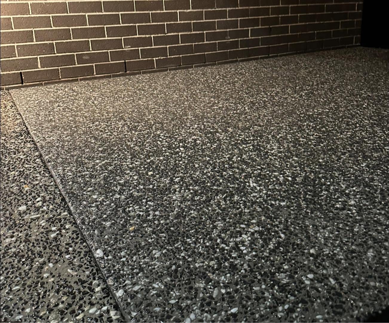 Exposed Aggregate Patio — Enhanced Concrete Services