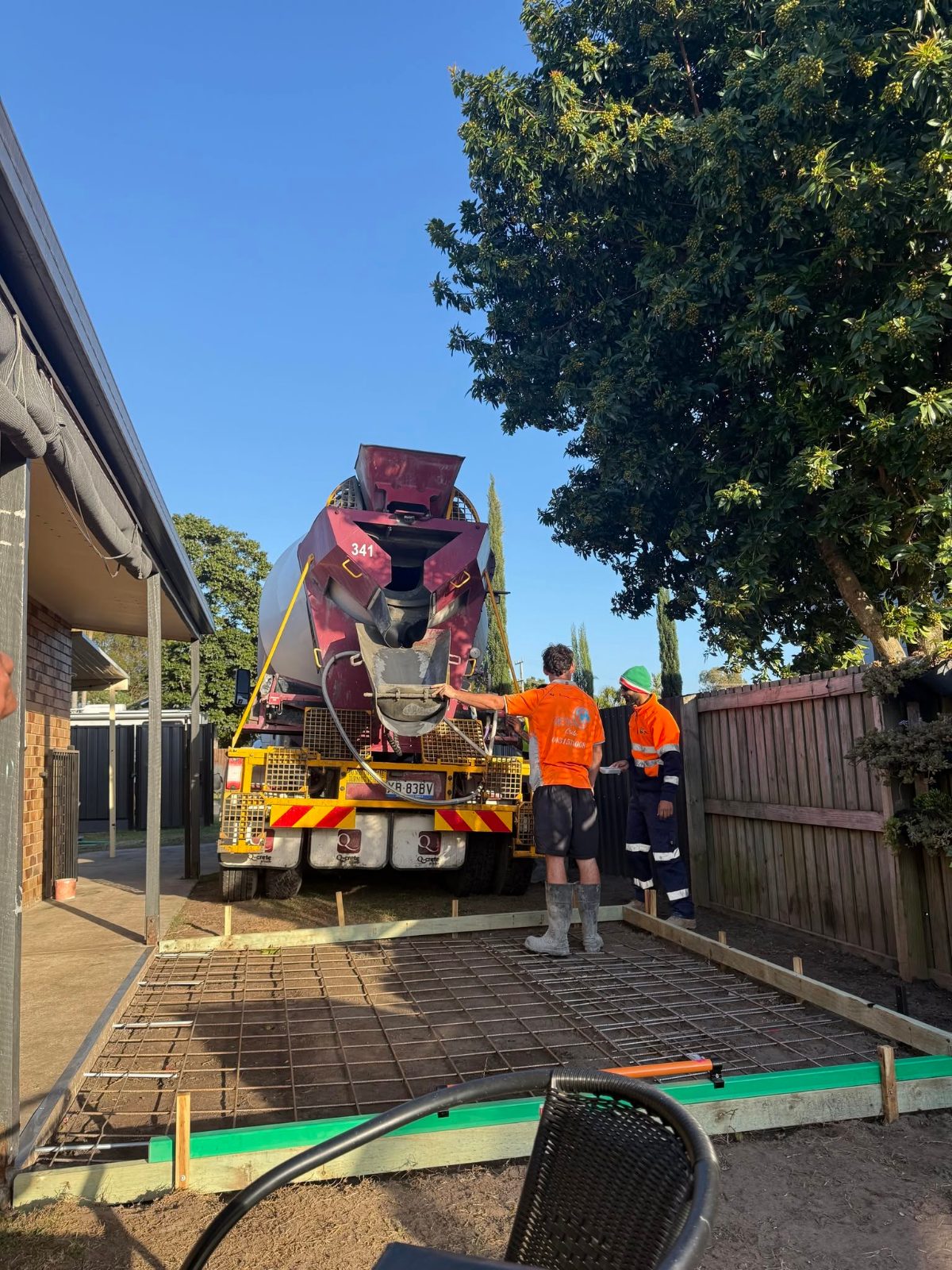 Pour Day — Concrete Going Down — Enhanced Concrete Services