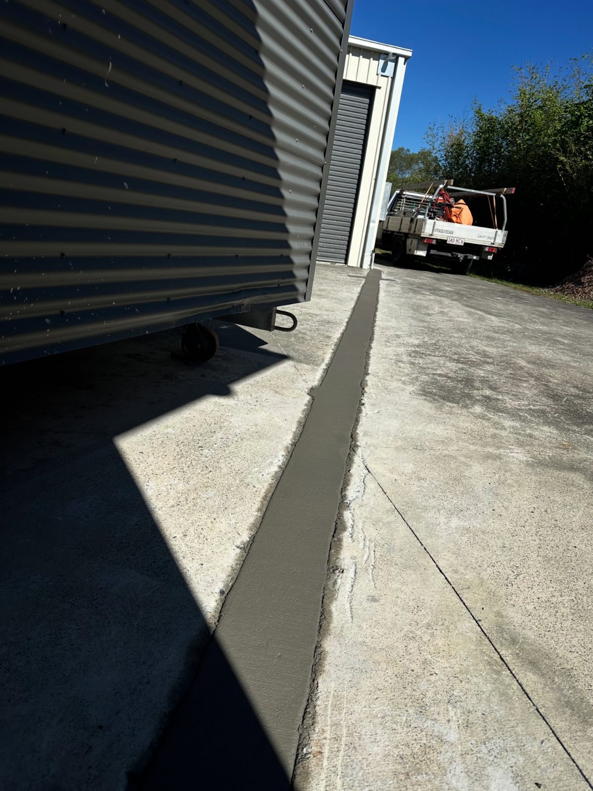 Driveway Extension Poured — Enhanced Concrete Services